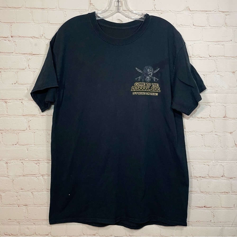 Come to the Darrrk Side Ft Myers Beach Pirate Mens Large T Shirt Size Large